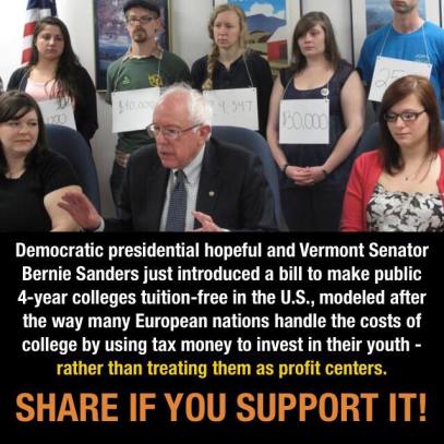 Bernie Sanders free tuition